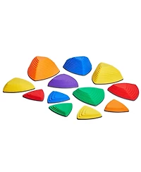 Slickblue Balance Stepping Stones Non-Slip Sensory Set, 220 lb. Capacity, Ages 3+