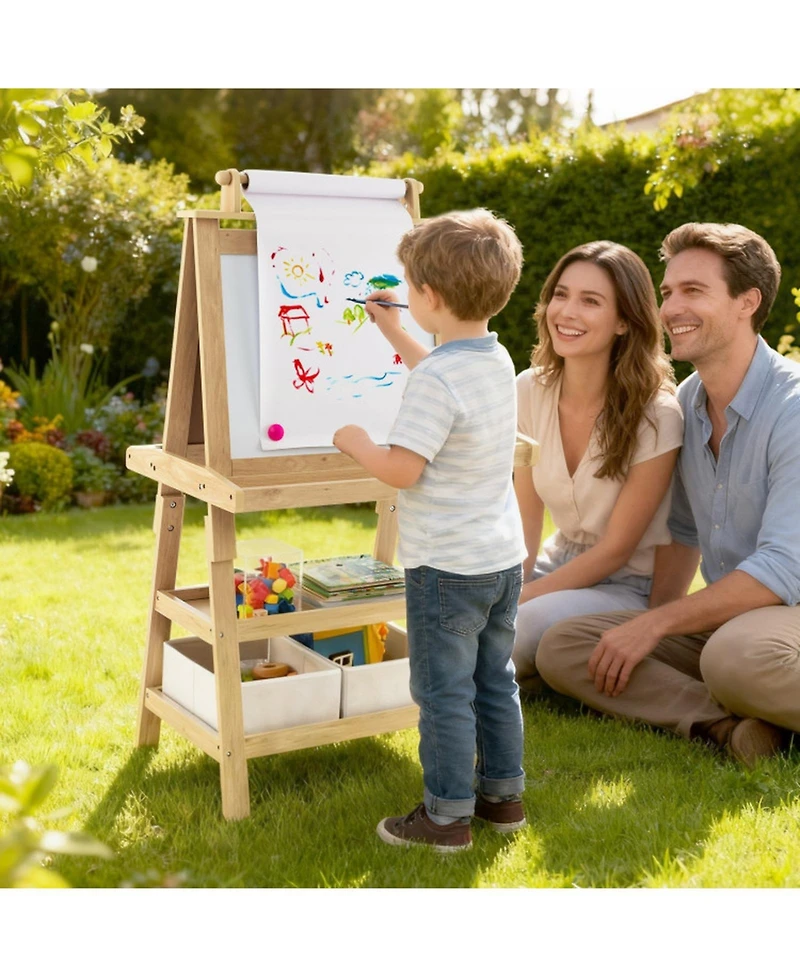 Sugift Double-Sided Art Easel with Paper Roll