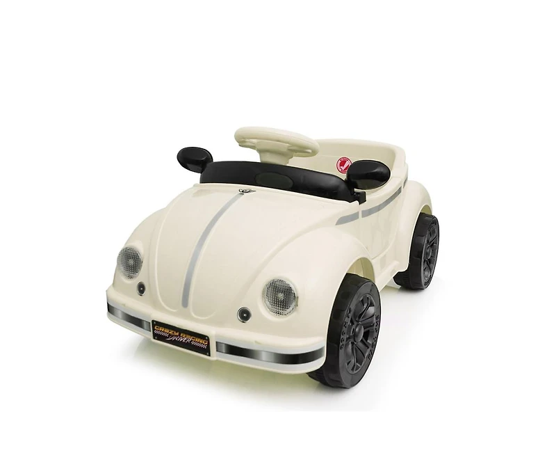 Yobtop 12V Kids Ride On Car - 2.4G Remote Control, Adjustable Speed, Multifunctional Steering Wheel, Usb Bluetooth Music, For 2-4