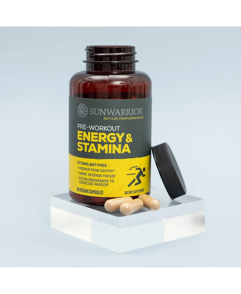 Sunwarrior Active Energy and Stamina Capsules, 90 Capsules, 30 Servings