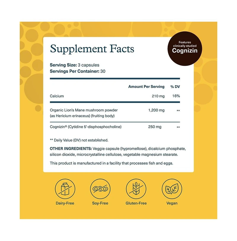 Youtheory Lion's Mane Plus Capsule 90 vegetarian capsules