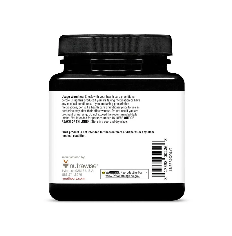 Youtheory Berberine Plus Daily Sugar Balance Supplement, 600 Milligram Berberine HCl, Supports Healthy Blood Sugar and Insulin Response 30 Day Supply