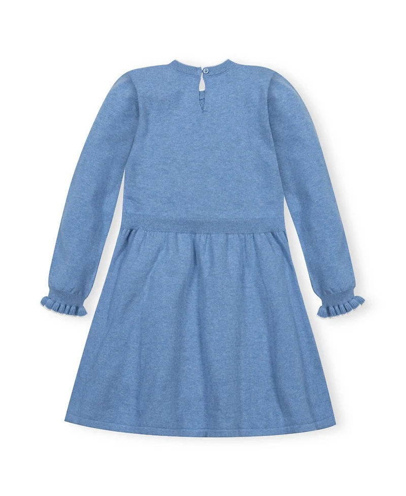 Hope & Henry Toddler Girls (2T-5T) Organic Ruffle Bodice Sweater Dress