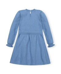 Hope & Henry Toddler Girls (2T-5T) Organic Ruffle Bodice Sweater Dress