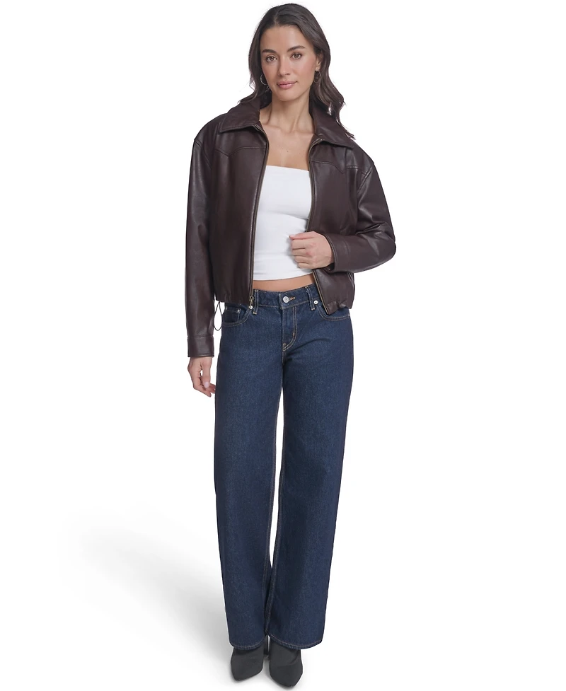 Levi's Women's Western Yoke Bubble Hem Bomber Jacket