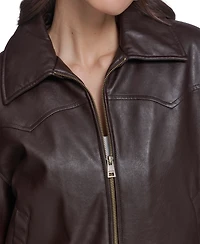 Levi's Women's Western Yoke Bubble Hem Bomber Jacket