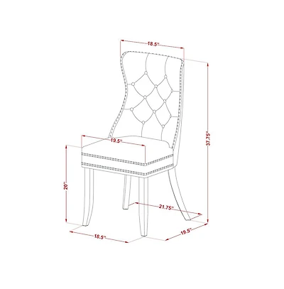 East West Furniture 3 Piece Dinette Set Consists of a Square Kitchen Dining Table