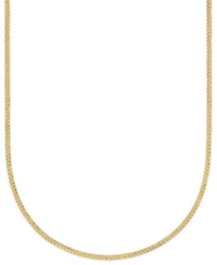 Macys Double Sided Cuban Link Chain Bracelet In 10k Yellow Gold