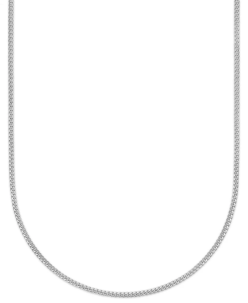 Macy's Double-Sided Cuban Link Chain 20" Necklace 10k Yellow Gold (4mm)