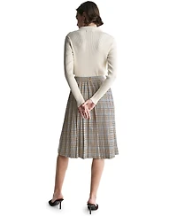 Bcbg Women's Pleated A-Line Long Midi Skirt