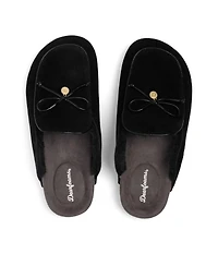 Dearfoams Women's Falan Genuine Suede Scuff Slippers