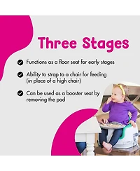 Bumbo Baby Toddler Adjustable 3-in-1 Booster Seat/High Chair and Tray