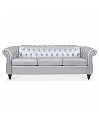 Streamdale Furniture Rolled Arm Chesterfield 3 Seater Sofa