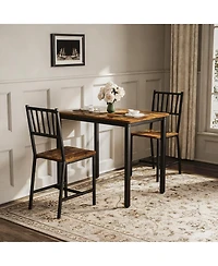 Flynama 3-Piece Dining Set, Table and 2 Chairs