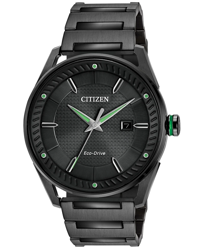 Citizen Drive from Citizen Eco-Drive Men's Black Ion-Plated Stainless Steel Bracelet Watch 42mm BM6985-55E