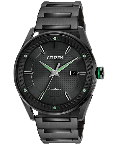 Citizen Drive from Citizen Eco-Drive Men's Black Ion-Plated Stainless Steel Bracelet Watch 42mm BM6985-55E