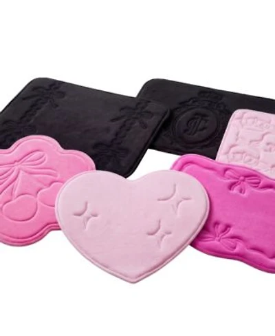Juicy Couture Ribbon Border Quilted Memory Foam Bath Mats