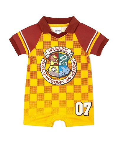 Harry Potter Baby Boys Athletic One Piece Romper