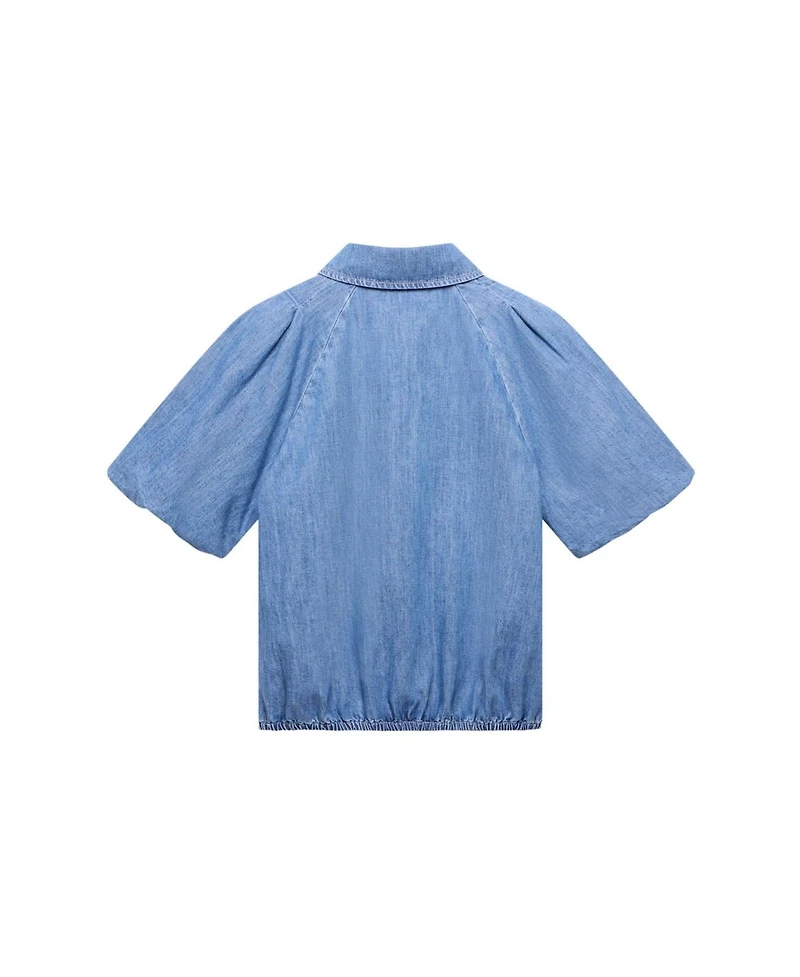 Mint Velvet Women's Denim Puff Sleeve Shirt