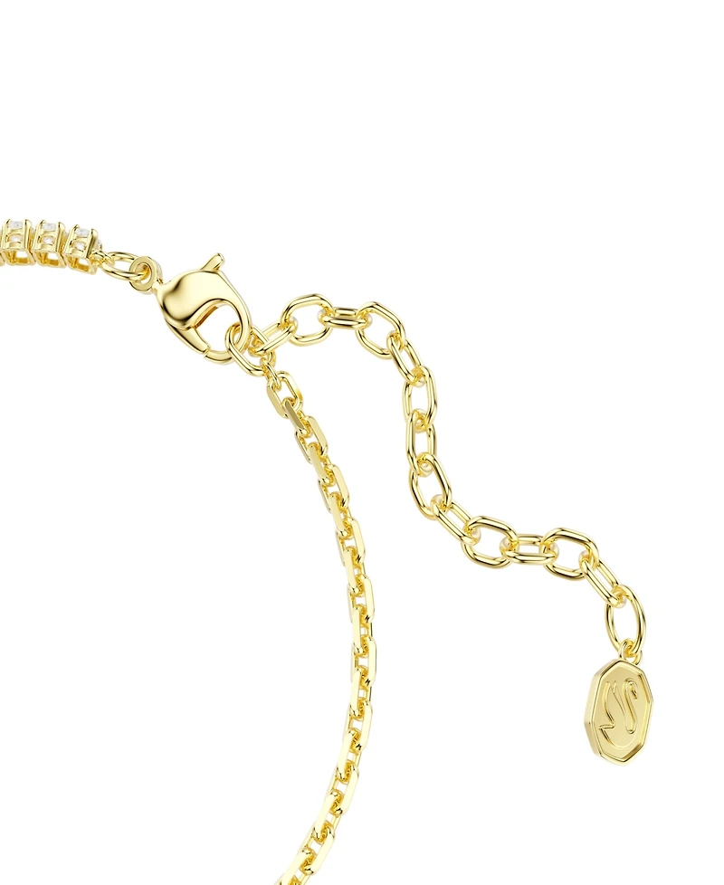 Swarovski Gold-Tone Plated White Crystals Bracelet