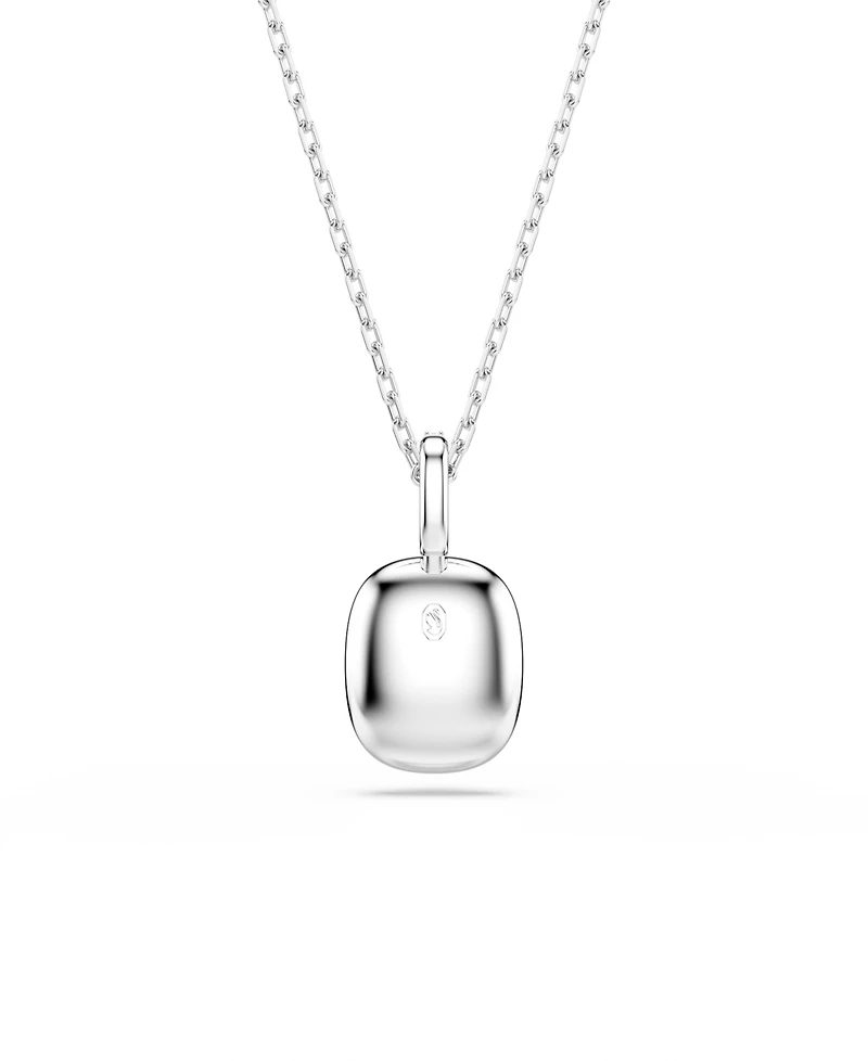 Swarovski Sterling Silver-Plated White Crystals Necklace