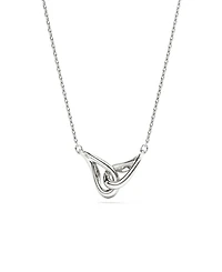 Swarovski Sterling Silver-Plated White Crystals Necklace