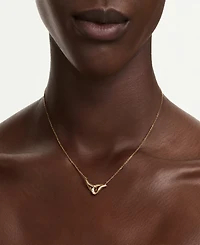 Swarovski Gold-Tone and Sterling Silver-Plated White Crystals Necklace