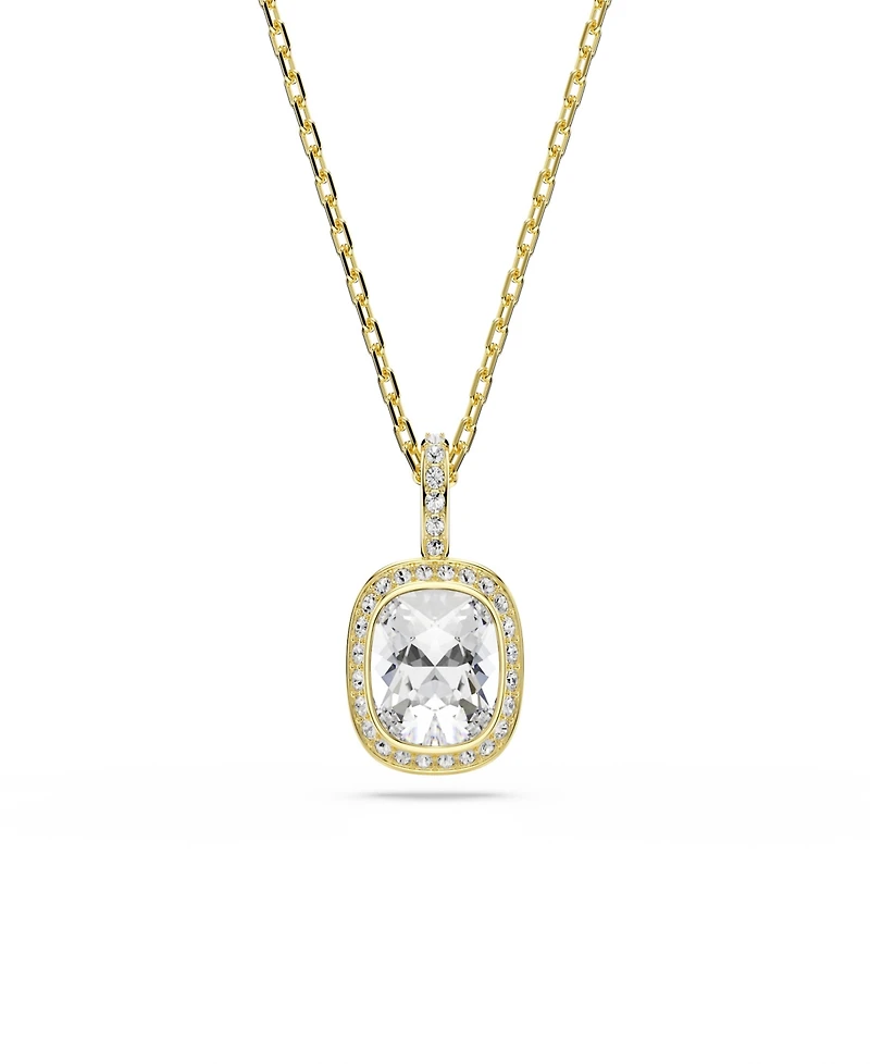 Swarovski Gold-Tone Plated White Crystals Necklace