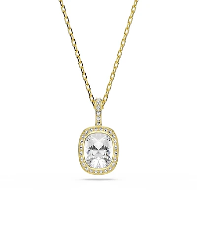 Swarovski Gold-Tone Plated White Crystals Necklace