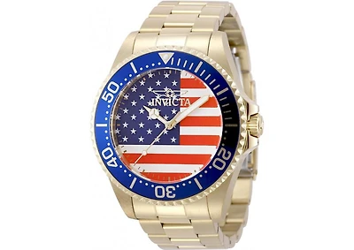 Invicta Pro Diver 50416 Men's 45mm Quartz Watch - Gold-Tone Stainless Steel Bracelet