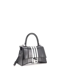 Pre-Owned Balenciaga Small x adidas Hourglass Top Handle Bag Leather