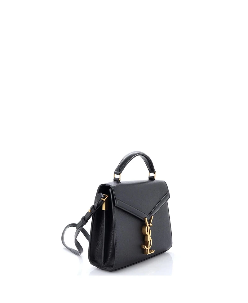 Pre-Owned Saint Laurent Mini Cassandra Top Handle Bag Leather