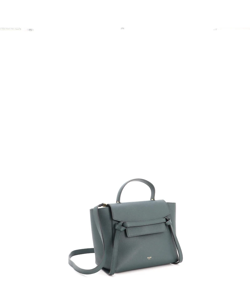 Pre-Owned Celine Micro Belt Bag Textured Leather