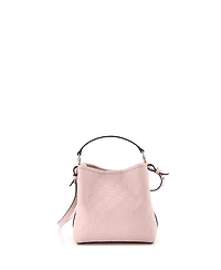 Pre-Owned Gucci Small Gg Emblem Bucket Bag Gg Embossed Leather