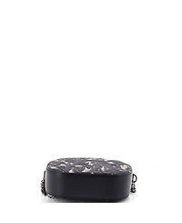 Pre-Owned Gucci Mini Chain Crossbody Bag Arabesque Gg Coated Canvas with Leather