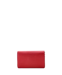 Pre-Owned Prada Chain Wallet Crossbody Saffiano Leather