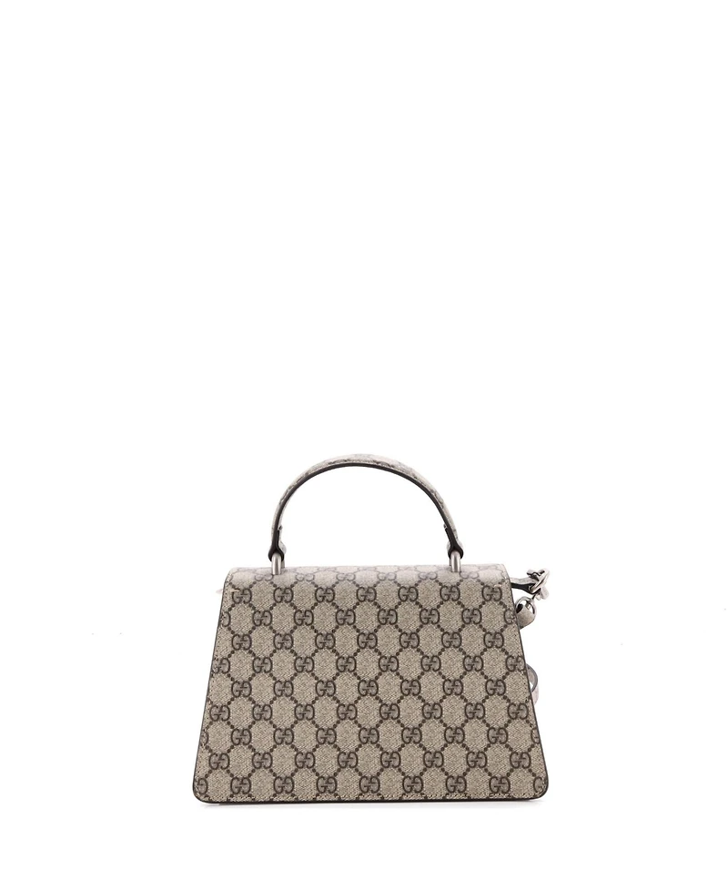 Pre-Owned Gucci Small Dionysus Convertible Top Handle Bag Gg Coated Canvas