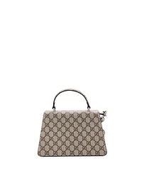 Pre-Owned Gucci Small Dionysus Convertible Top Handle Bag Gg Coated Canvas