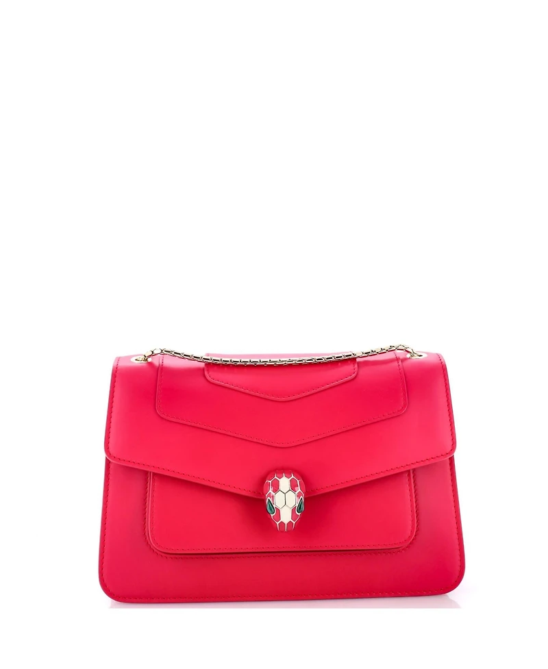 Pre-Owned Bvlgari Small Serpenti Forever Shoulder Bag Leather