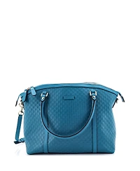 Pre-Owned Gucci Medium Britt Convertible Dome Satchel Microguccissima Leather