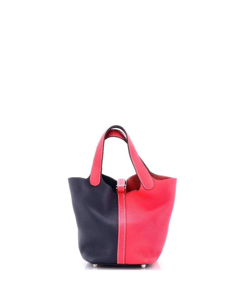 Pre-Owned Hermes Pm Casaque Picotin Lock Bag Clemence