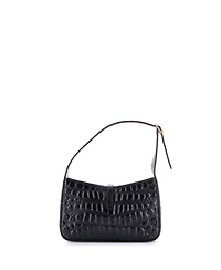 Pre-Owned Saint Laurent Small Le 5 a 7 Hobo Embossed Leather