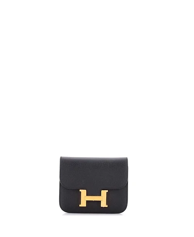 Pre-Owned Hermes Constance Slim Wallet Epsom