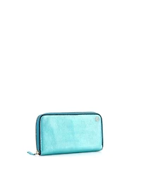 Pre-Owned Gucci Gg Marmont Zip Around Wallet Leather