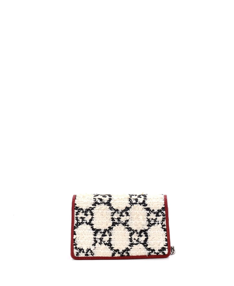 Pre-Owned Gucci Super Mini Dionysus Bag Gg Tweed