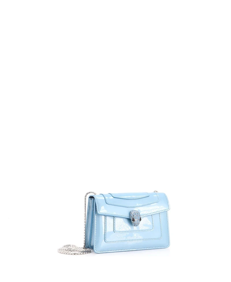 Pre-Owned Bvlgari Small Serpenti Forever Square Shoulder Bag Patent