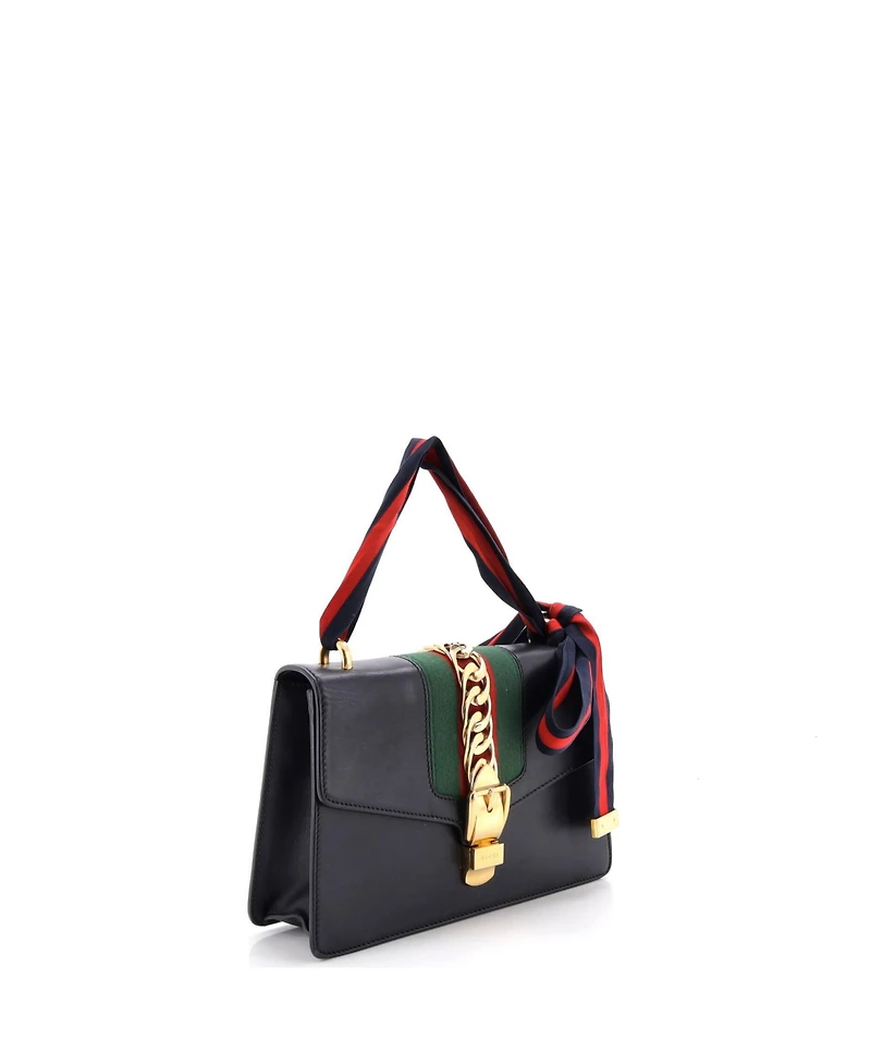Pre-Owned Gucci Small Sylvie Shoulder Bag Leather