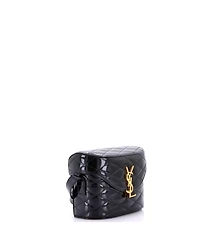 Pre-Owned Saint Laurent June Box Bag Quilted Patent