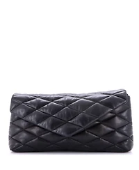 Pre-Owned Saint Laurent Large Sade Puffer Envelope Clutch Quilted Leather