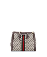 Pre-Owned Gucci Medium Ophidia Top Handle Tote Gg Coated Canvas